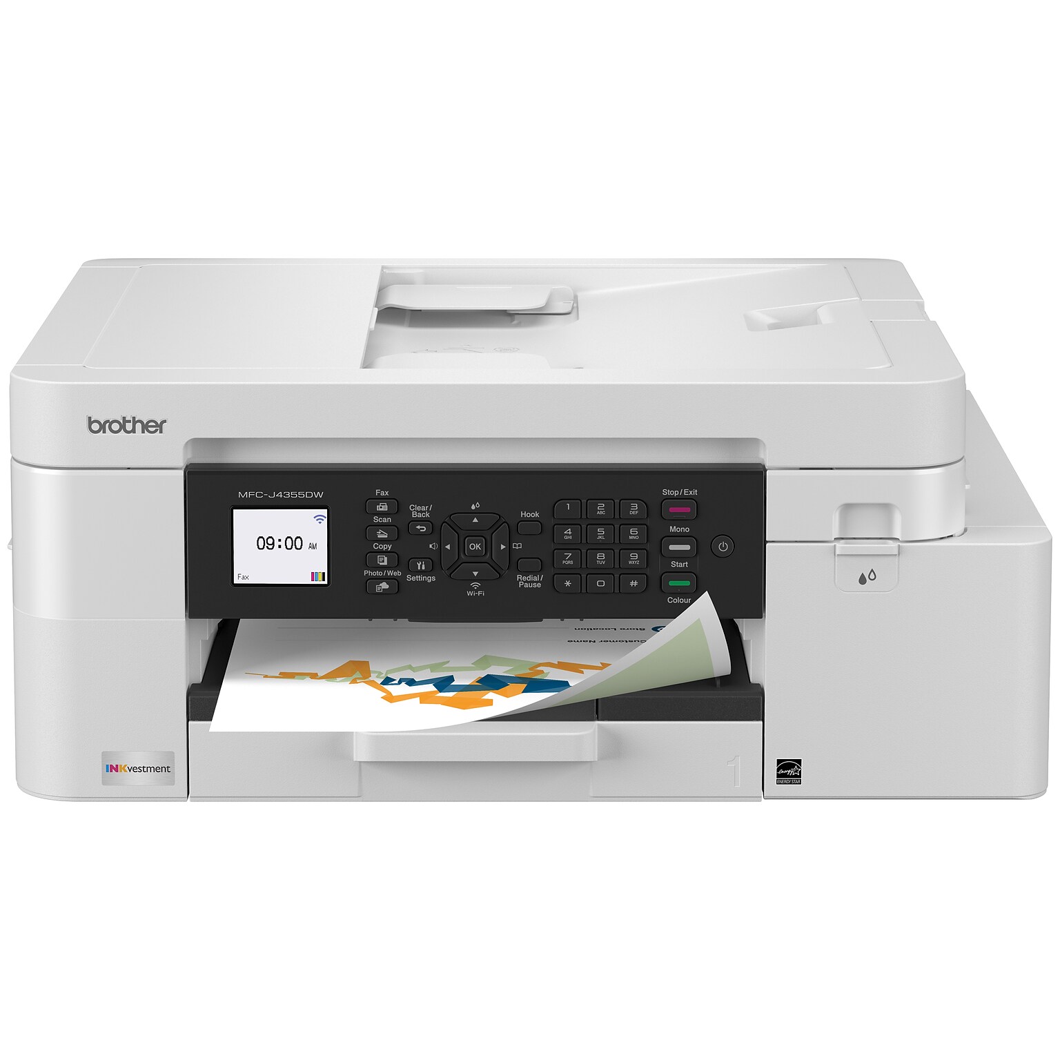 Brother INKvestment  MFC-J4355DW Wireless Color All-In-One Inkjet Printer, Best for Home Office