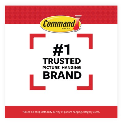 Command Damage Free Extra Large Hanging Strip, 20 lbs., Black, 4/Pack (17217BLK-ES)