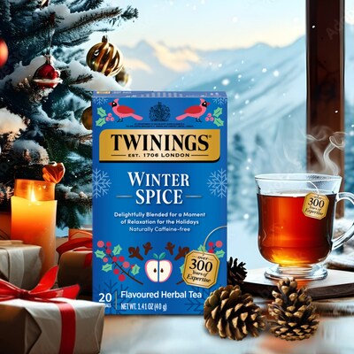 Twinings of London Winter Spice Caffeine Free Herbal Tea Bags, 20/Box (TNA51210)