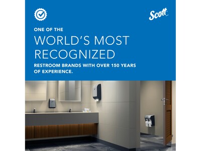 Scott Essential Coreless Jumbo Roll Toilet Paper Dispenser, White (09603)