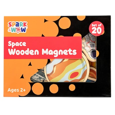 Spark & Wow Space Wooden Magnets, Assorted Colors (CTUSW400040)