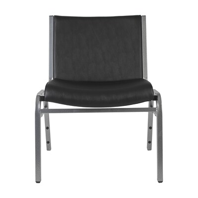 Flash Furniture HERCULES Vinyl Guest Big & Tall Chair, 1000 lb. Capacity, Black (XU60555BLKVYL)