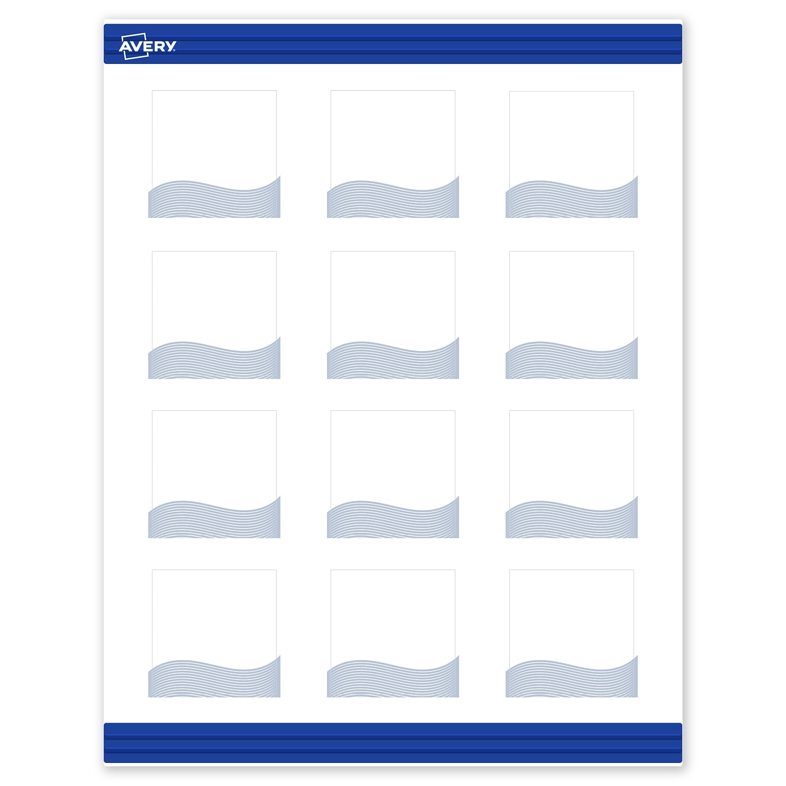 Avery Colorful Design Matte Blank Card, White, 120/Pack (S00-EV3)