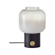 Adesso Lewis Incandescent/CFL Table Lamp, Matte Black/White (6027-01)