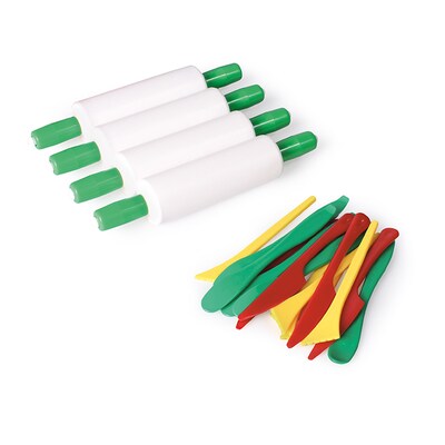 JOVI Plastilina Modeling Clay School Pack, 28 Bars, 4 Rollers, 15 Spatulas (JOVSB1)