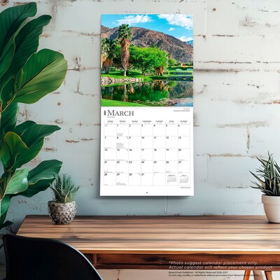 2027 BrownTrout Golf Courses 12" x 12" Monthly Wall Calendar (9798330711208)