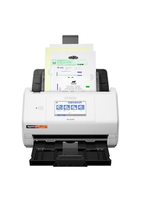 Epson RapidReceipt RR-600W Wireless Duplex Receipt Scanner, White/Black (B11B258202)