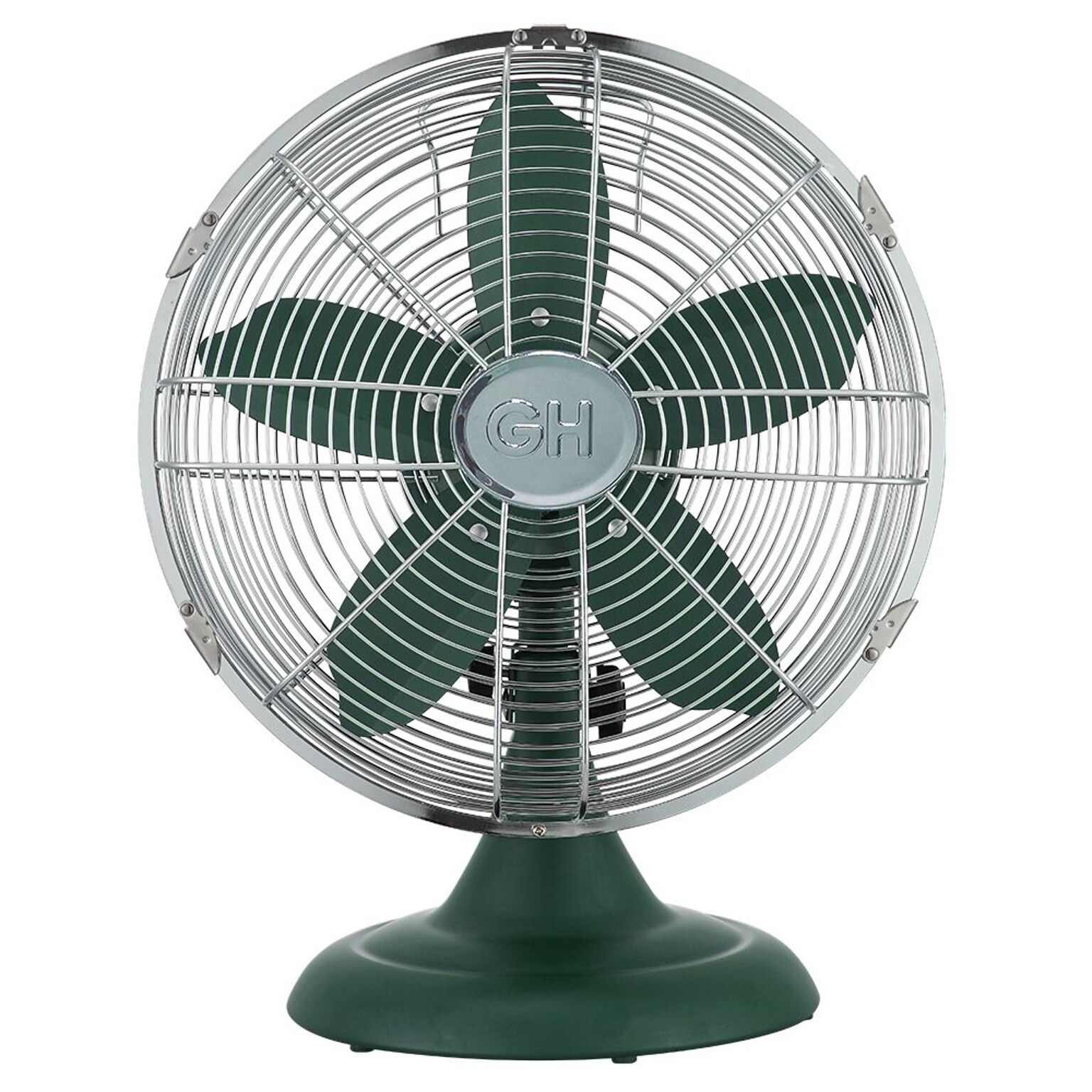Good Housekeeping 12 Oscillating Desk Fan, 3-Speed, Evergreen (92617)