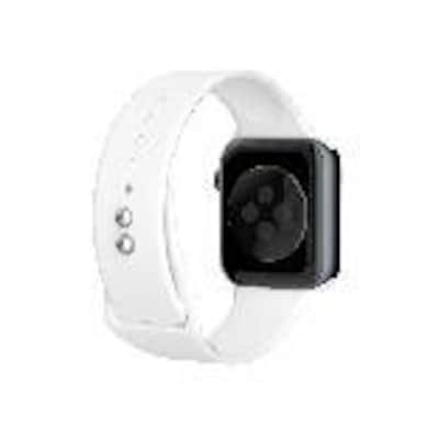 LAX Dual Clasp Silicone Band for Apple Watch, White