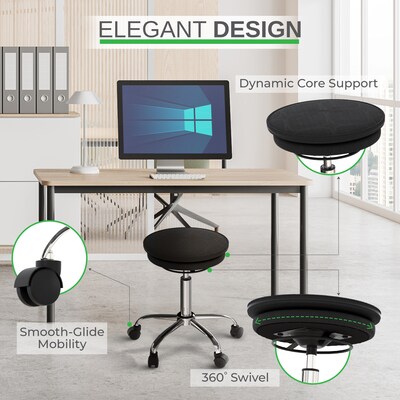 Uncaged Ergonomics Wobble Stool Air 25.5" Active Balance Stool Fabric Seat (WSA-b)