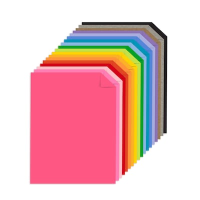 Astrodesigns Starter Kit 65 lb. Cardstock Paper, 8.5" x 11", 18-Color Assorted Colors, 72 Sheets/Pack (46407-04)