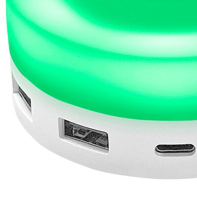 Fisher Tech Essentials 4-in-1 Wireless Charging Hub, 15W, 3-ft., White (FWIC297W)