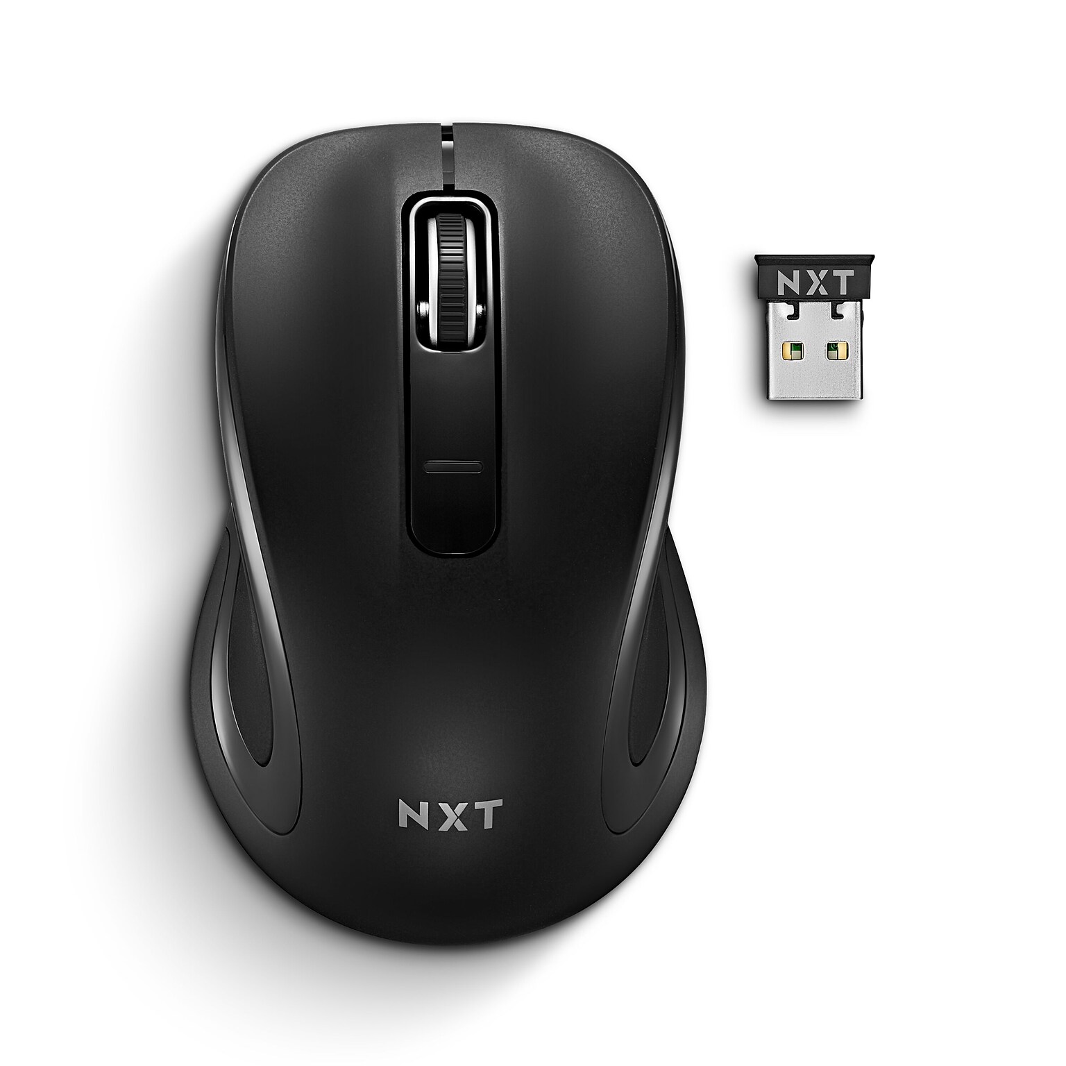 NXT Technologies™ Wireless Ambidextrous Optical USB Mouse, Black (NX60885)