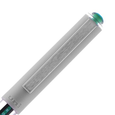 uni-ball Vision Rollerball Pen, Fine Point, 0.7mm, Green Ink, 12/Pack (60386)