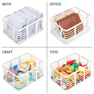 iDesign Steel Organizer, Matte White (25931)