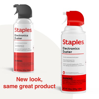 Staples®  Electronics Air Duster, 10 oz. (SPL10ENFR-1)