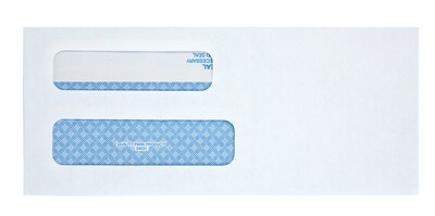 Quality Park Self Seal Security Tinted #8 5/8 Double Window Envelope 3 5/8 x 8 5/8, White, 500/Box (QUA24539)
