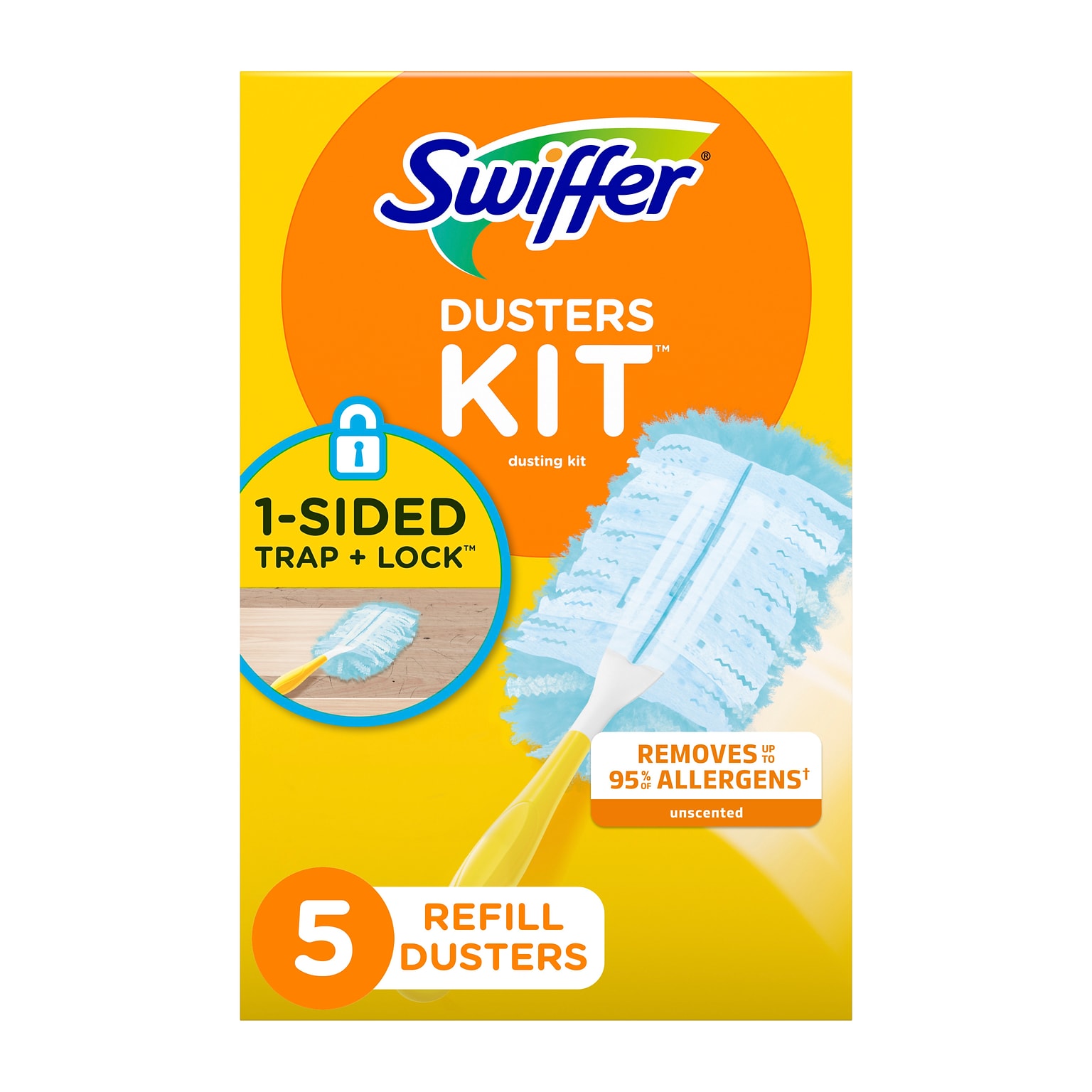 Swiffer Dusters Blend Kit, Blue, 5/Box (40509)