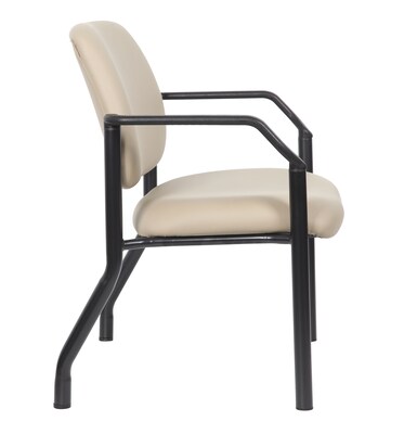 Boss Office Products Bariatric Vinyl Guest Chair, 500 lb. Capacity, Beige (B9591AM-BG-500)