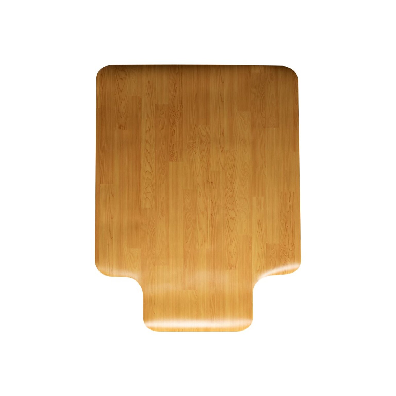 Mind Reader 35.5 x 47.5 Rectangular w/Lip Chair Mat for Hard Floor, Brown Polypropylene (WDOFFCMAT-BRN)