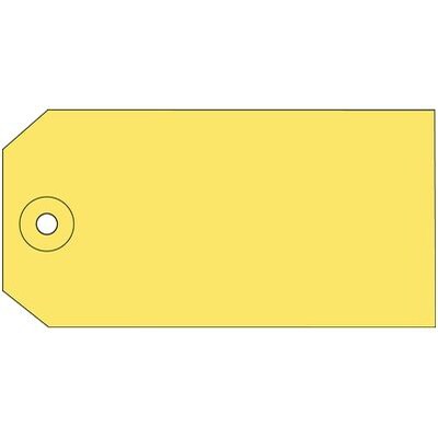 Quill Brand® Plain Shipping Tag, 4-3/4 x 2-3/8, Yellow, 1000/Box (764303YW)