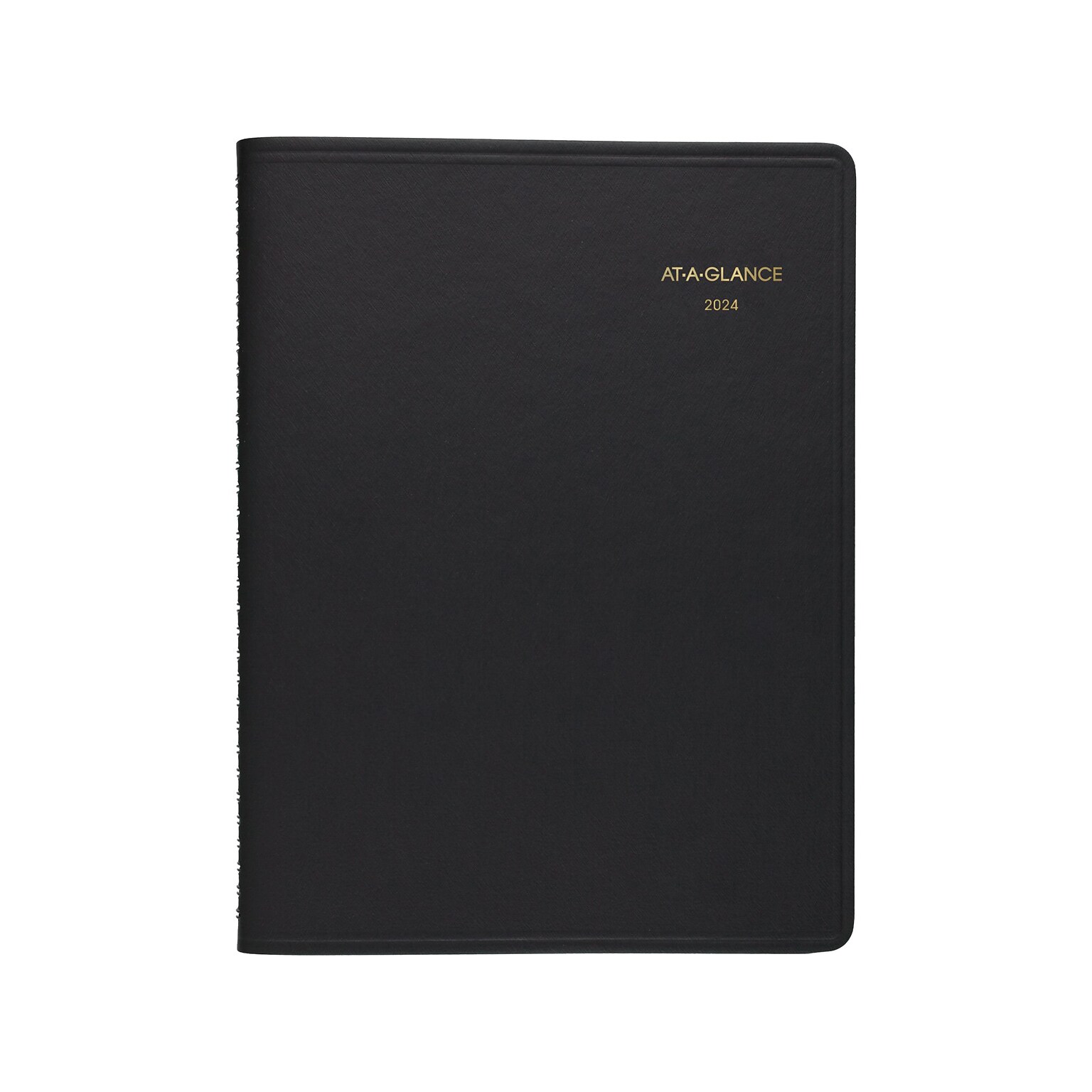 2024 AT-A-GLANCE 8.75 x 11.5 Daily Two-Person Appointment Book, Black (70-222-05-24)