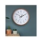 La Crosse Technology Atomic Wall Clock, Wood, 12.80" (404-50447)