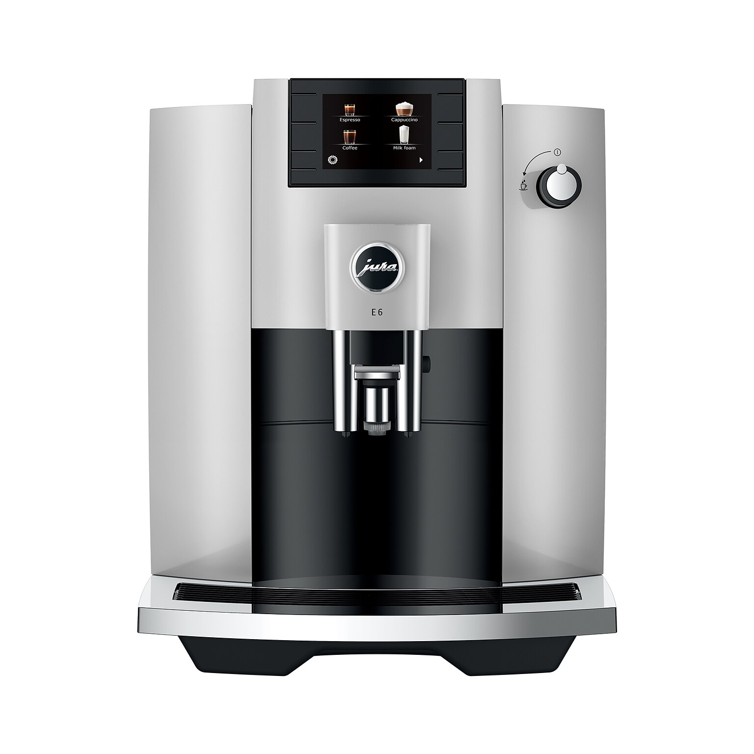 JURA E6 2-Cups Coffee & Espresso Machine Combination, Platinum (15465)
