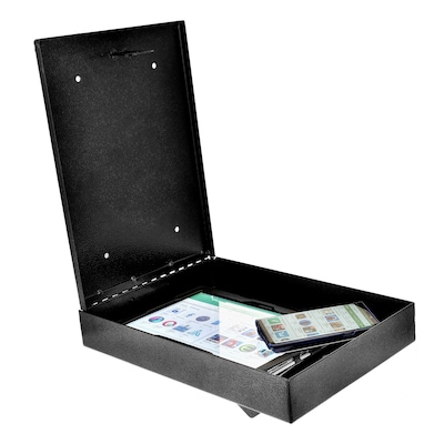 AdirOffice Steel Wall-Mounted Weatherproof Drop Box Interoffice Mailbox, Large, Black (631-14-BLK-PKG)