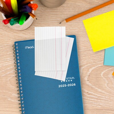 2025-2026 Five Star Five Star Customizable 5.5" x 8.5" Academic Year Weekly & Monthly Planner, Plastic Cover, Assorted Colors