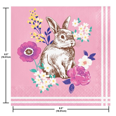 Say Hooray! Sights of Spring Bunny Disposable Easter Tableware Set, 49/Pack (DTC9648E2A)