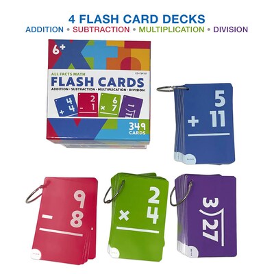 Carson Dellosa Education All Facts Math Flash Cards, 148/Pack (CD-734107)