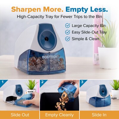 Bostitch Personal Electric Pencil Sharpener, Blue (EPS4-BLUE)