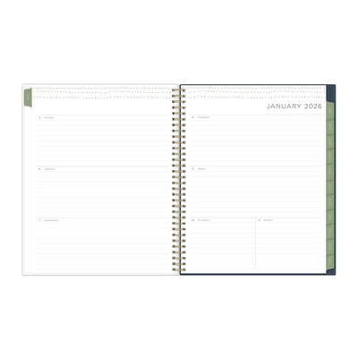 2026 Blue Sky Kelly Ventura Gardens 8.5 x 11 Calendar Year Weekly & Monthly Planner, Plastic Cover, Multicolored (153064)