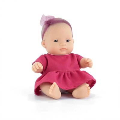 Miniland My Friends & Me Vinyl Asian Girl Baby Doll, 8.25, Multicolored (MLE33004)