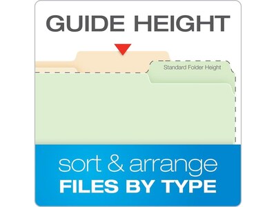 Pendaflex Reinforced Classification Folder, 3/4" Expansion, Letter Size, Manila, 50/Box (24580)