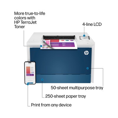 HP Color LaserJet Pro 4201dn Printer, Fast Speeds, Easy Setup, Mobile Print, Advanced Security, Best for Small Teams (4RA85F)