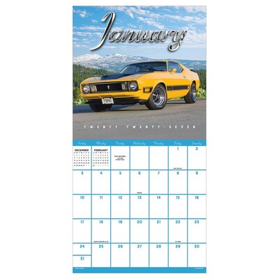 2027 TF Publishing Classic Cars 12 x 12 Monthly Wall Calendar (27-1004)
