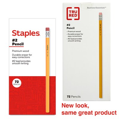 Staples Wooden Pencil, 2.2mm, #2 Medium Lead, 72/Pack (ST62810-CC)