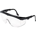 Crews® Tomahawk® Safety Glasses; Black Frame and Clear Lens, 12/Box