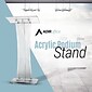 AdirOffice 47" Podium Lectern with Cover, Clear (661-02-PKG)