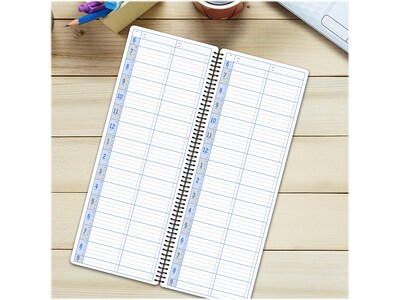 Global Printed Products 5" x 13.5" Daily Appointment Book, Kraft, 2/Pack (SPLS-0083)