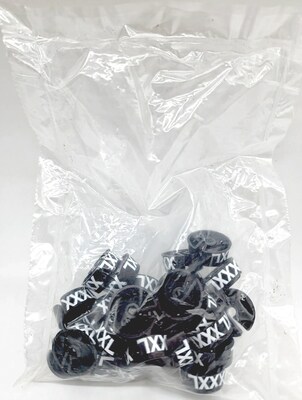 National Hanger Plastic Size Marker, XXXL, Black/White, 25/Pack (SM25XXXLBW)