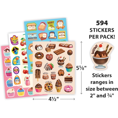 Teacher Created Resources Sweet Treats Smelly Stickers, 594/Pack (TCR2088724)