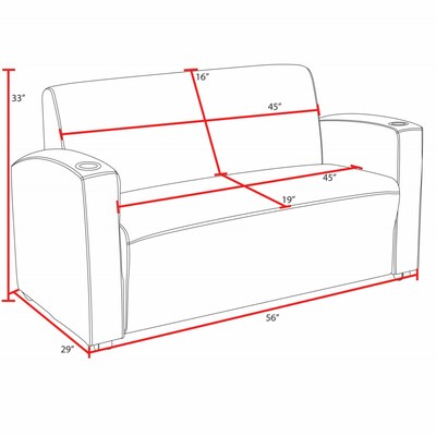 Regency Supernova Loveseat, Navy Blue (7702BE)