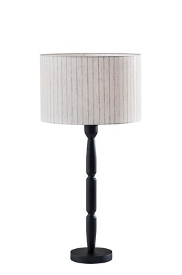 Adesso Nigel 29H Incandescent Table Lamp, Black/Off-White (4357-01)