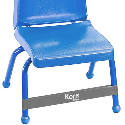 Kore Design Fidget Kick Bands, Latex, 10" to 16", Grey, Pack of 10 (KD-KB1006)