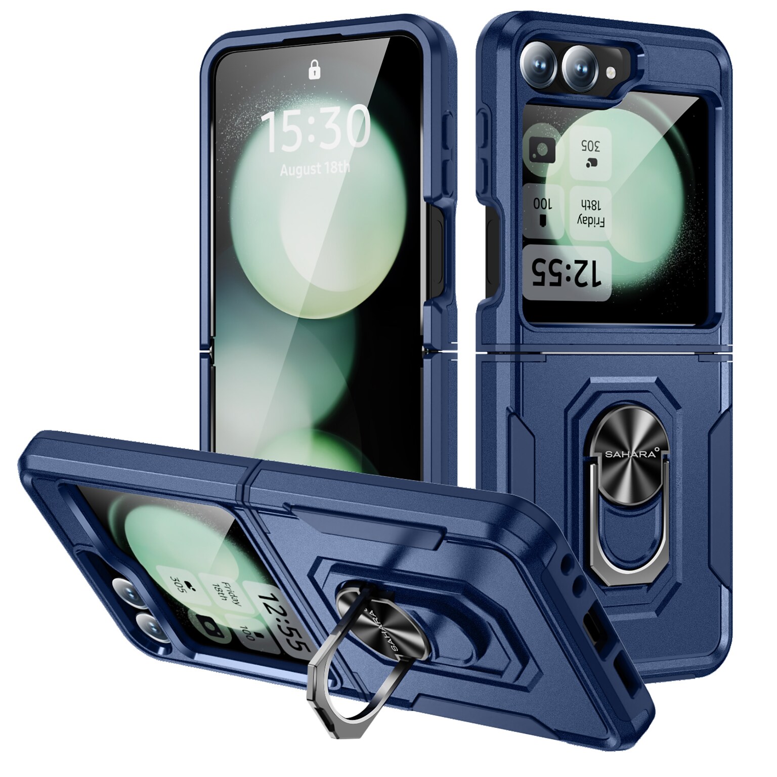 SaharaCase Raider Phone Case for Galaxy Z Flip6, Shock Absorbing, Desert Blue (CP00589)