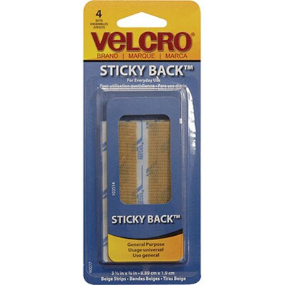 Velcro Tape, 3/4 x 4 Strips