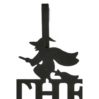 National Tree Company 18" Halloween “The Witch Is In" Wreath Hanger (CI58-22257-1)